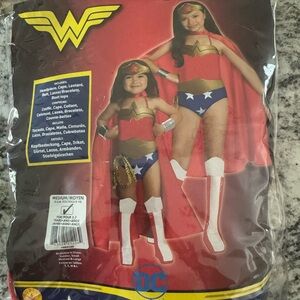 DC Wonder Woman Kids Costume - Red and Gold size 8-10